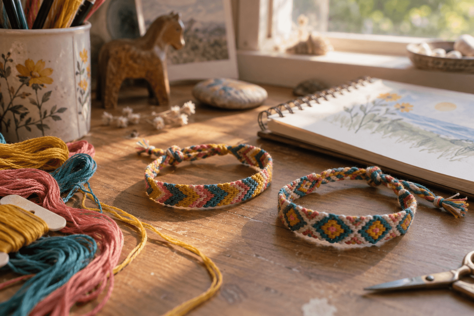 Illustrative demo photograph: the bracelet i almost started over