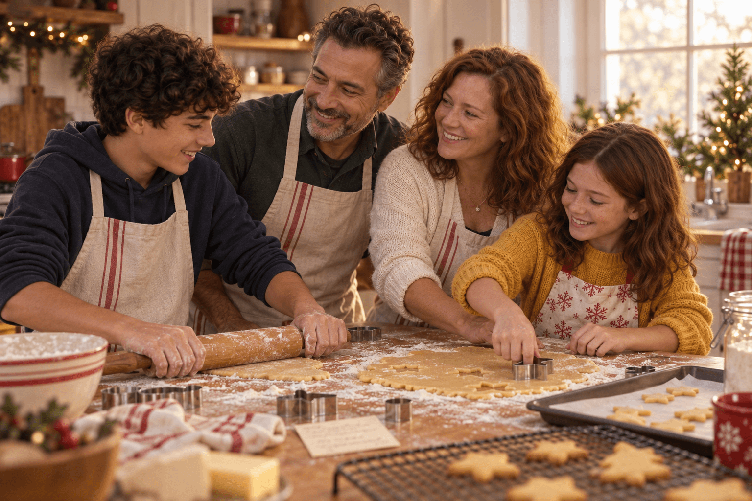 Fictional family keepsake or photograph: the recipe with flour on the page